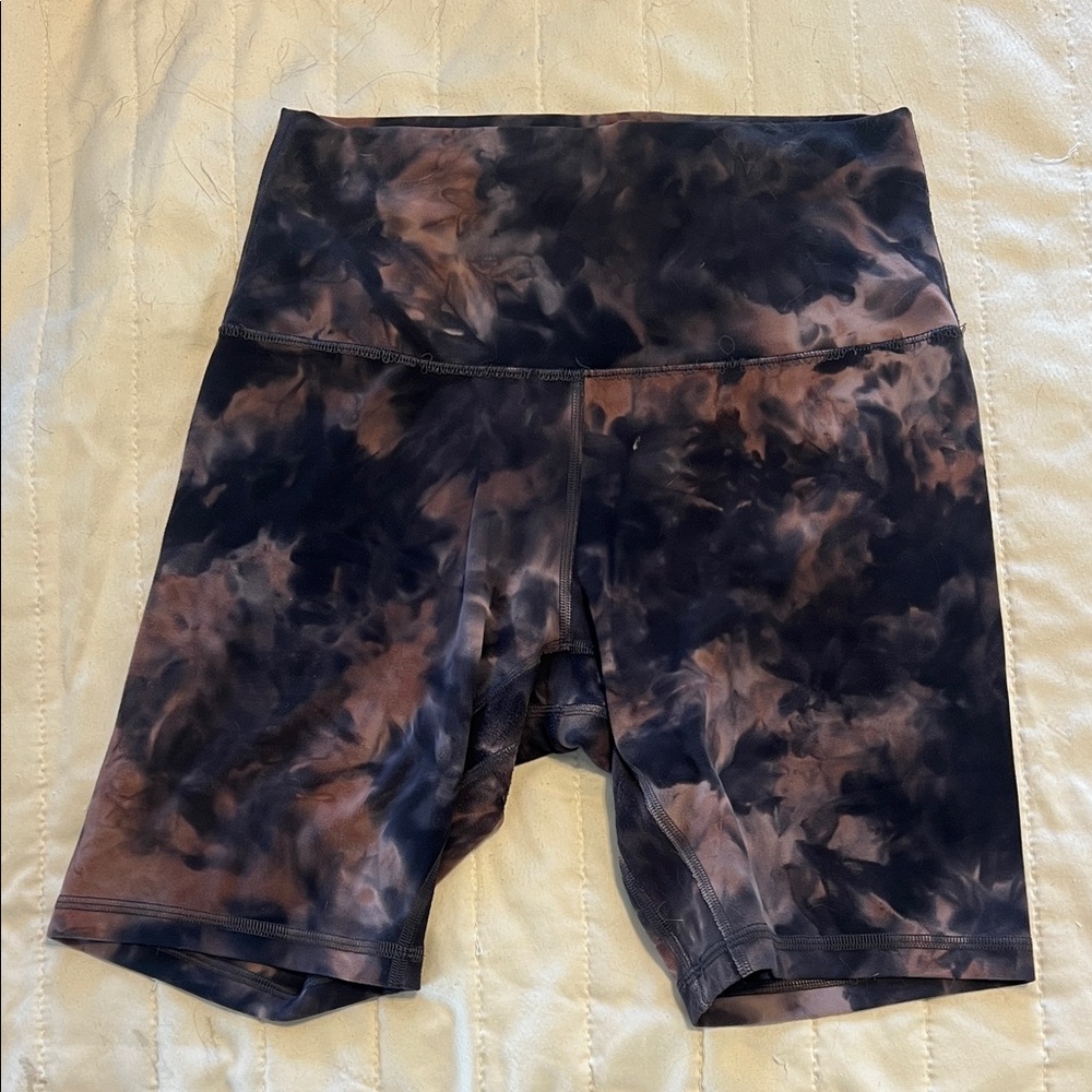 lululemon athletica Black and Brown Bike Shorts